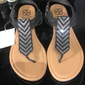 These Beautiful Black  Bling Sandals.